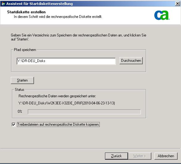 Dialogfeld "Startdiskette erstellen"