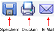 Schaltflächen für den Datenexport