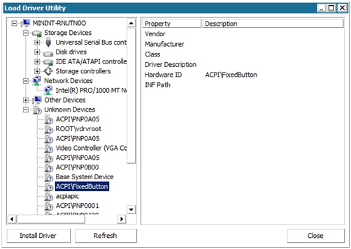 Load Driver Utility