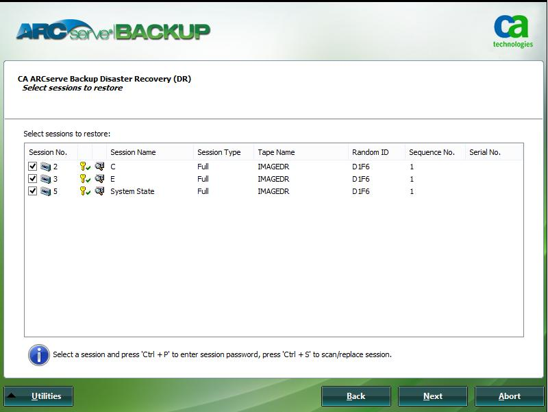 Brightstor arcserve disaster recovery option