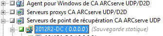 Sauvegarde statique