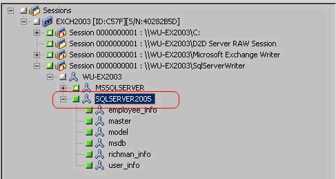 Gestionnaire de restauration - Restauration par session