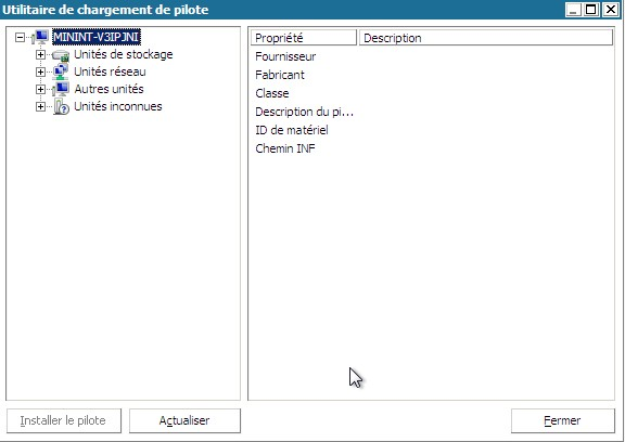 Utilitaire Charger le pilote