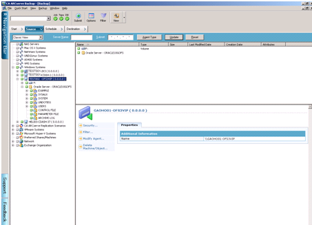 Sauvegarde dans un environnement Oracle Fail Safe