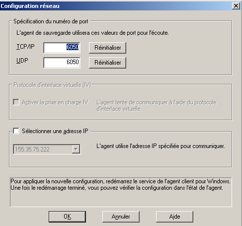 réseau, configuration