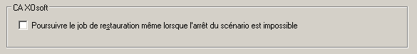 Option de restauration globale de RHA