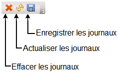 Icônes des messages du journal