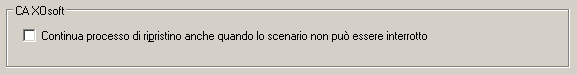 Opzione di ripristino globale RHA