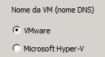 Selecionar a opção VMware na tela Recuperar máquina virtual.