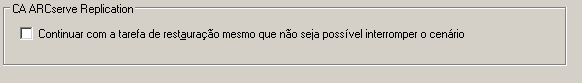 Opção de restauração global do RHA