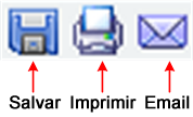 Ícones de exportação de dados