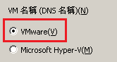 在 [復原虛擬機器] 畫面上指定 VMware 選項。