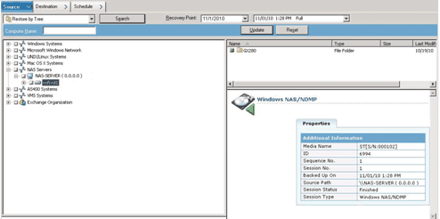 Restore Manager_Restore by Tree Example