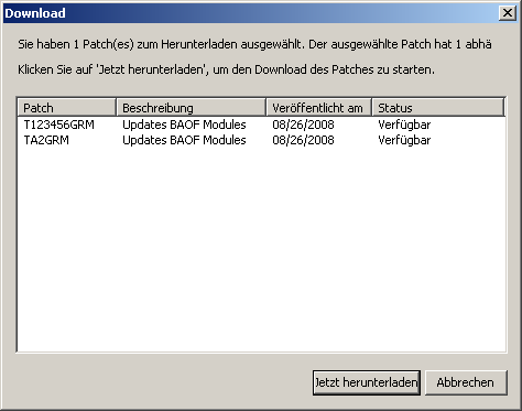 APM - Abhängigkeitsprüfung für Download