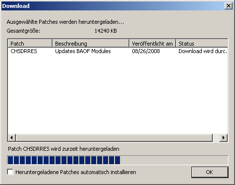APM - Dialogfeld "Herunterladen"