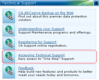 News and Support - ARCserve Home Page