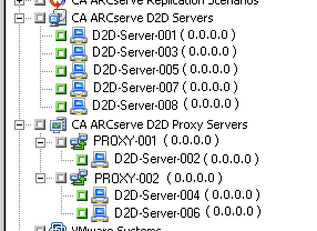 CA ARCserve D2D Systems Object