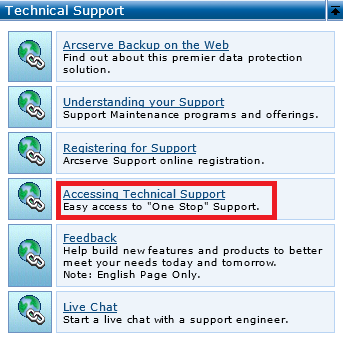 News and Support - ARCserve Home Page