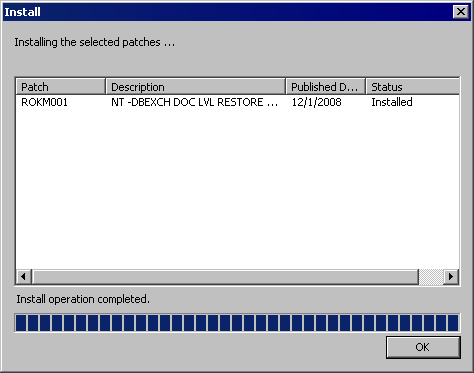 APM - Install Dialog