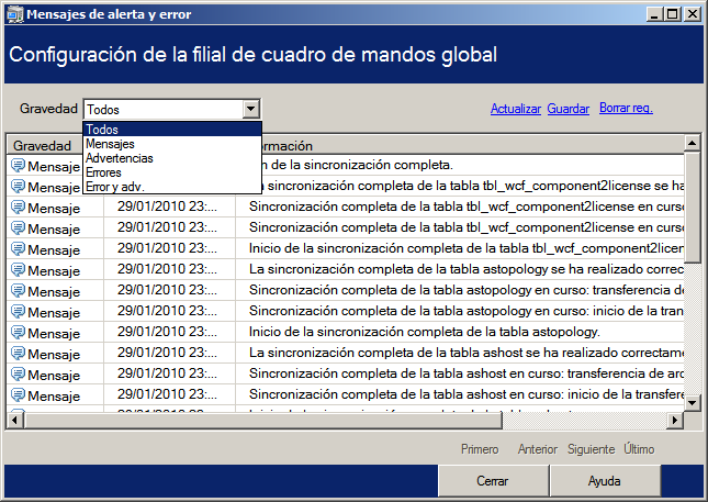 Gestor de filial: mostrar más