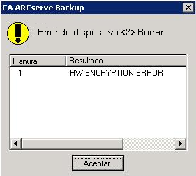 Mensaje emergente cuando intenta borrar medios controlados por SKM.