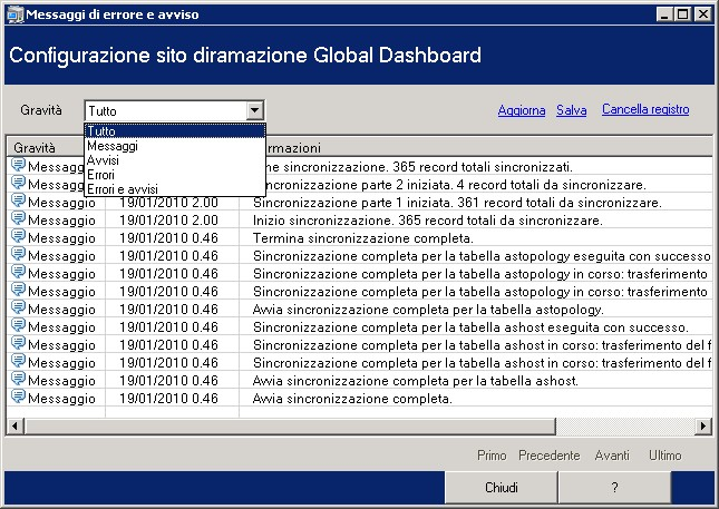 Gestione della diramazione - Altro