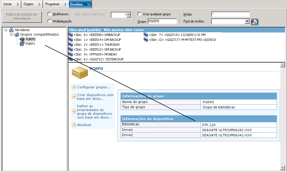 Biblioteca de grupo de dispositivos