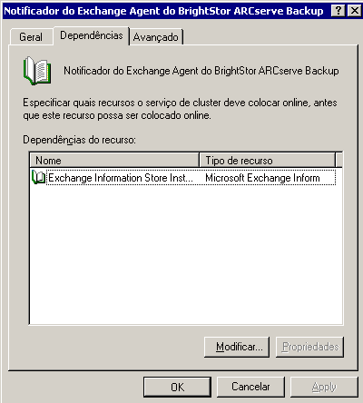 Guia Dependências do notificador do Exchange Agent Notifier