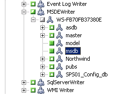 Mostra marcadores verdes ao lado dos grupos de armazenamento, conforme selecionados.