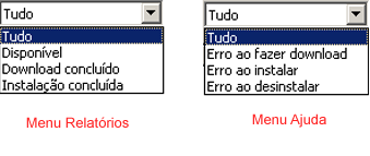 APM - Menu suspenso Status