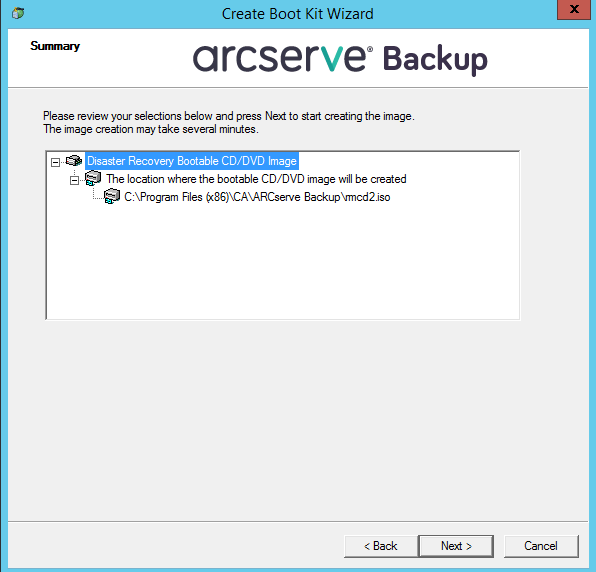 引导 CD 映像摘要