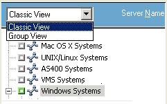備份管理員傳統檢視