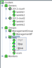 Fenster "NEC Cluster-Manager"