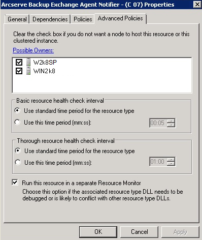 Registerkarte "Agent Notifier"