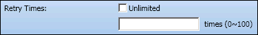 Branch Configuration - Retry Times
