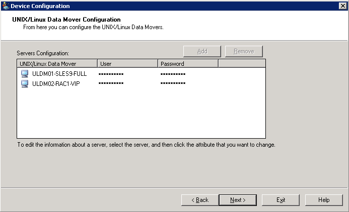 Device Configuration: Registering the data mover server with the primary server.