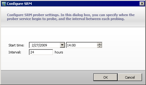 Configure SRM Settings