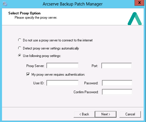 APM - Install - Select Update Type