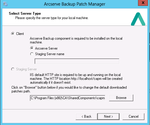 Select Server Type
