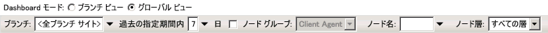 グローバル オプション ツールバー