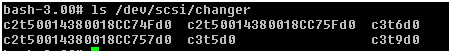 Command Line syntax on UNIX platforms:Syntax to detect all st changers.