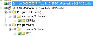 Wiederherstellen von Pervasive SQL-Datenbankdateien