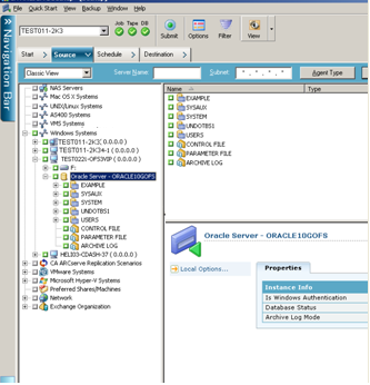 Sichern in einer Oracle Fail Safe-Umgebung im RMAN-Modus