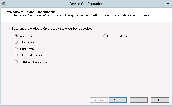 Device Configuration Welcome screen with Enable/Disable Devices (for RSM) highlighted.