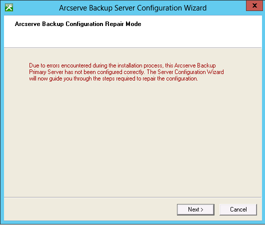 Server configuration Wizard - Setup errors occurred