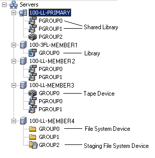 Backup Manager Staging tab