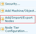 Add/Import/Export Nodes Option