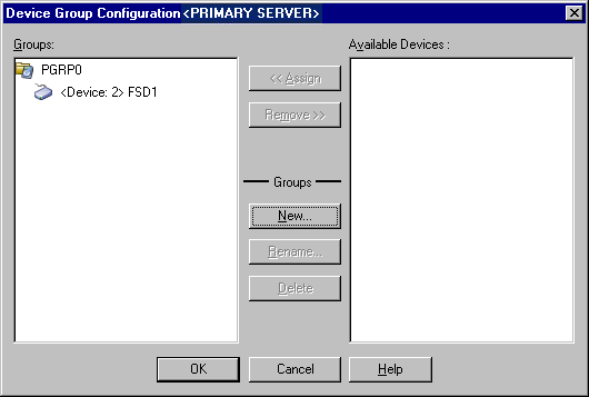 Device Group Configuration in a SAN Environment