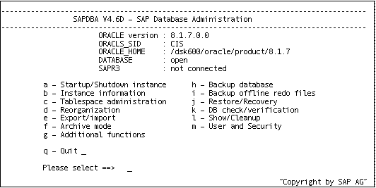 Offline Database Admin