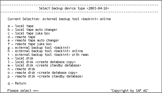 Online Backup Device Type